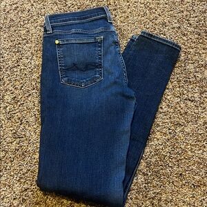 7 for all mankind Dark Blue Denim Jeans